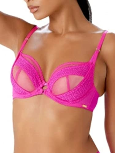 Gossard Envy Non Padded Plunge Bra Reggiseno con Scollatura a V, Trasparente, Pink GLO, 4A Donna