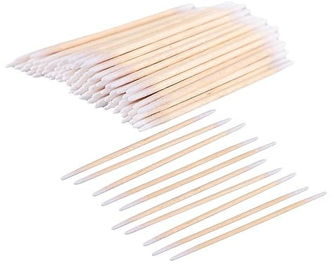 400 bastoncillos de algodón, hisopos de algodón de doble cara, bastoncillos de algodón, bastoncillos de algodón de seguridad, forma de punta, hisopos de algodón, adecuados para la limpieza de los