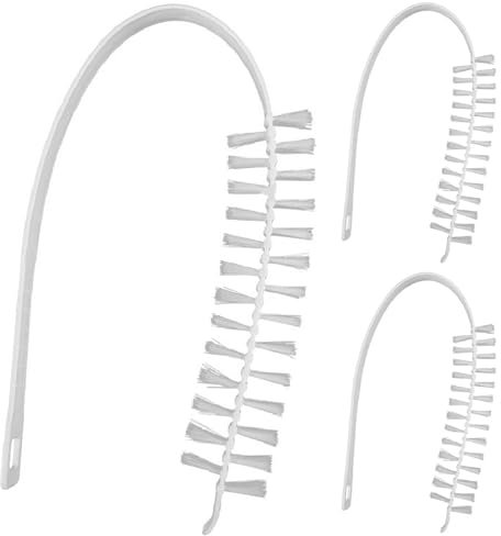 NIDONE Radiator Brush Long Handle Dryer Lint Brush Vent Trap Cleaner Brush,Dryer Lint Vent Trap Cleaner Brush Kit,Dryer Vent Cleaner Kit Dryer Lint Brush Flexible Refrigerator Coil Brush