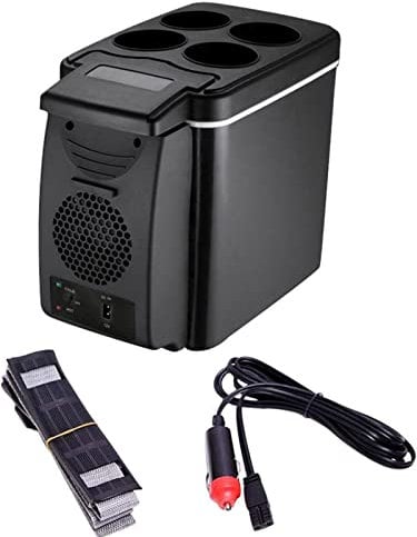 6L Car Fridge - 12v Electric Car Cooler | Portable Quiet Camping Fridge | Car Refrigerator High Efficiency Energy Saving | Car Freezer Cooler & Warmer Icebox Travel Refrigerator for Home Outdoor