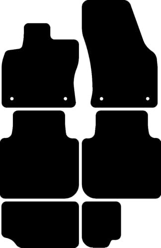 Kovvar Duogrip Gummimatten passend für Skoda Kodiaq 2017-2024 Passend zur Ausführung: 7 sitzer