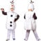 XehCaol Olaf Kostüm für Erwachsene Kinder Weiß Schneemann Onesie Relax Fasching Karneval Halloween Costume Cosplay (Kids, L)
