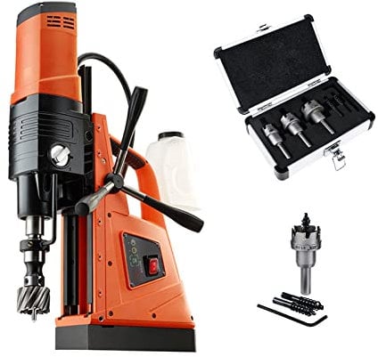 Mag Drill, 80-300rpm Adjustable Portable Electric Magnetic Drill Press 4 Depth 4-3/4 Dia Magnetic Core Drill