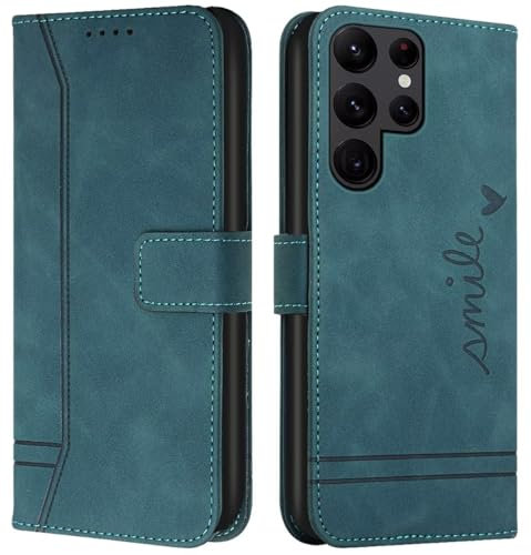 Cqkob Handyhülle für Huawei Y5P/Honor 9S Lederhülle mit Magnetverschluss - Schutzhülle mit Kartenfach, Geldhalter und verstellbarem Klappständer Handytasche,Militärgrün