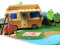 Pop-Up Karte Camping mit Wohnwagen, Grußkarte zum Geburtstag für Campingfans, 3D Geburtstagskarte oder Geldgeschenk für Camper, für Ehemann, Wohnmobil-Geschenk, Reisegutschein.