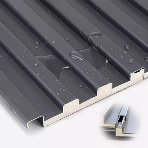 Chapa Tejado 6 Piezas de Láminas de Revestimiento para Techo, Paneles Impermeables para Exteriores, Tejas Livianas para Porches, Casas Móviles, Paneles para Cubrir Techos, Fáciles de Instalar(130cm(4.