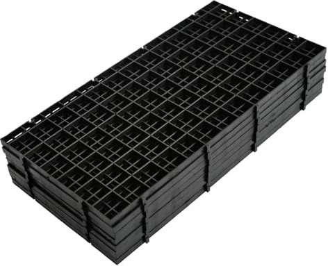 8er-Set Aquarium Trennwand, Aquariumgitter Aus Kunststoff, Kunststoffgitter Aquarientrenner Aus Kunststoffgewebe, Aquarium ZubehöR Aquarientrenner, 30 X 15 cm, Schwarz