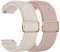 Vancle 2 Pack Smartwatch Armband 20mm Damen Herren, Einstellbarer Gewebter Nylon Uhrenarmband 20mm Atmungsaktives Armbänder Schnellverschluss Ersatzarmband für Frauen Männer