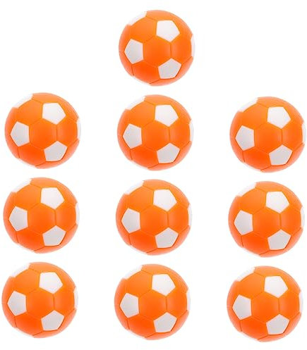 ADOCARN 10st Orange-weißer Fußball Tischfußball Tischfussbälle Desktop-fußball- Desktop-Spiel Fußbälle Tischfussball Fußballspielbälle Zubehör Für Den Fußballtisch Plastik