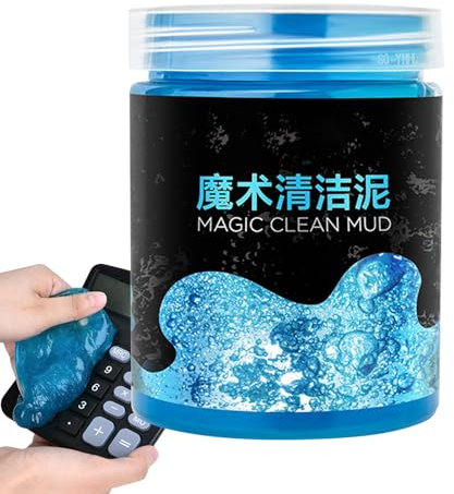 Gel de nettoyage pour clavier - Gel de nettoyage de voiture | Gel de nettoyage de voiture | Gel doux pour voiture | 200 g Eco-Friendly non abrasif pour pare-brise d'intérieur Entretien de nouveau