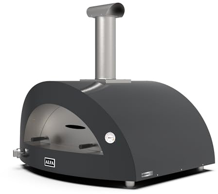 Alfa Forni Moderno 5 Pizze Hybrid Schiefer Grau