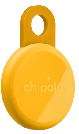 Chipolo LOOP - Wiederaufladbarer Bluetooth Schlüsselfinder | kompatibel mit Apple oder Google, Ruf Dein Handy an & Außer-Reichweite-Warnungen für Android (Honig)