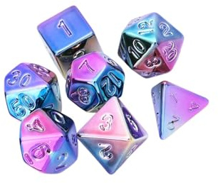 LIXSAZSE 7 Teile/Satz Polyedrische Würfel Set Langlebig Und Tragbare Gaming Zubehör Für Brettspiel Enthusiasten Acryl Würfel Für Bord