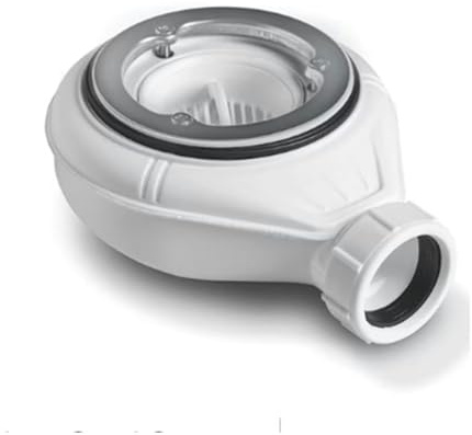 Modern Bathrooms 90mm Premium Mega Fast Flow Shower Tray Waste Drain with Hair Filter Quick Drain for Wet Rooms