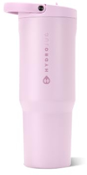 HydroJug Sport 32 oz Insulated Stainless Steel Water Bottle, Sweet Pea | Triple wall insulated, circular flip straw, leak-resistant, swivel handle, removable rubber boot, BPA-free, dishwasher safe