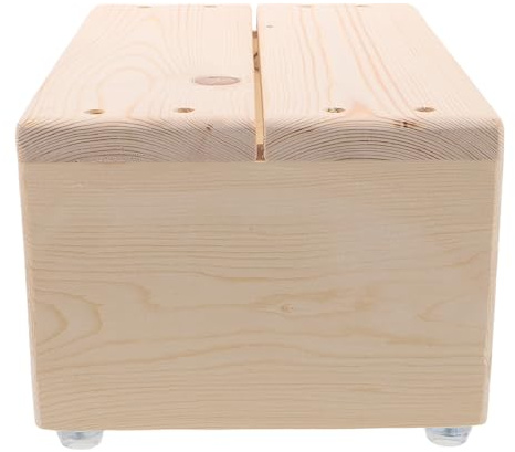 JOINPAYA Marchepied en Bois pour Salle de Bain Surface Lisse et Léger, Tabouret Antidérapant pour Seniors et Garçon et Filles, pour Usage Intérieur et Extérieur