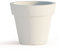 TKM Pot de Fleurs Begonia avec soucoupe en résine Rond H45 Blanc Ø 50Cm