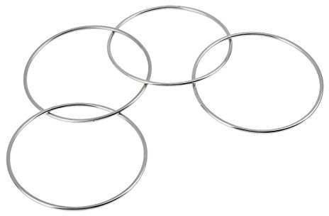 Yetaha 10cm 4 Kette Chinesische Ring Close-Up Zaubertrick Magische Klassische Spielzeug