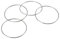Yetaha 10cm 4 Kette Chinesische Ring Close-Up Zaubertrick Magische Klassische Spielzeug