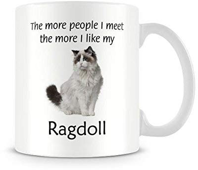 Behind The Glass - I Like My Ragdoll - Printed Funny Cat Mug - Great Gift/Present Idea, Ceramic, 11fl.oz.