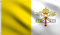 DMSE Vatikanstadt-Nationalflagge 90 x 150 cm, 100 % Polyester, 100D Flagge, UV-beständig, 90 x 150 cm