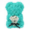 NWSX Orso Rosa - Orsacchiotto Rosa su Ogni Orso Rosa - Orso Floreale Perfetto per l'anniversario, Madri - Confezione Regalo Trasparente Inclusa! Alto 10 Pollici - Oltre 300+ Fiori (TBlue, 10in)