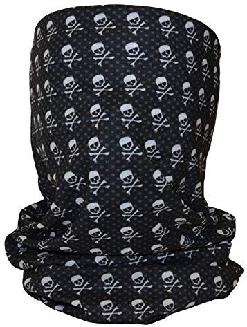 Multifunktionstuch Schlauchtuch Elastisch Nahtlos Gesichtsschutz Jogging Kopfbedeckung Stirnband Haarband Motorrad Fahrrad Maske Schal Wandern Outdoor Kopftuch Sport Totenkopf/Piraten-Muster