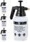 Relaxdays 4 x Pumpsprühflasche, einstellbare Messingdüse, Pflanzen Bewässerung, Schädlingsbekämpfung, 1l Sprüher zum Pumpen, Black