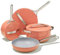 Caraway Keramik-Kochgeschirr-Set mit Antihaftbeschichtung – Aluminiumkern und Edelstahlgriffe – elegante Aufbewahrungslösungen im Lieferumfang enthalten – Perracotta