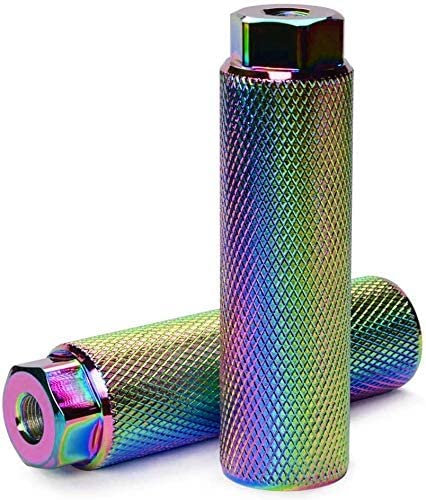 ZONSUSE 2 PCS Universal Bike Pegs,rutschfeste Fahrrad Peg für Mountainbikes,Aluminiumlegierung Bike Foot Pegs Kids Adult,BMX-Fußpedal/Peg aus Aluminiumlegierung, rutschfest (Mehrfarbig)