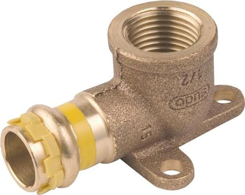 Rotguß Pressfitting Gas Deckenwinkel 3 L och 22x3/4 PG 4471G