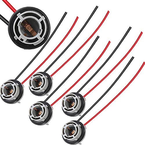 Xiatiaosann 5 PCS 1156 Douille d'Ampoule LED, BA15S P21W Adaptateur de Prises de Faisceau de Câblage pour Ampoules LED Clignotants Feux de Secours Feux de Temps de Course