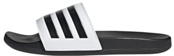 adidas Mixte Adilette Comfort Slides, Cloud White/Core Black/Core Black, 39 EU