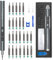Mini Electric Screwdriver, ORIA Cordless Precision Screwdriver Set, 28 in 1 Rechargeable Portable Repair Tools Kit with 24 Bits, 3 LED Lights, Magnetizer for Phones, Watches, Toys, Computers, etc.