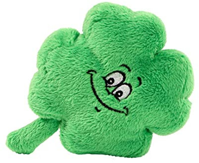 Minifeet Schmoozies Kleeblatt - 2in1 Plüschtier & Bildschirmreiniger mit Unterseite aus Mikrofaser - Geschenk für Kollegen, Freunde, Kinder zum Einschulung, als kleine Aufmerksamkeit | 12 cm