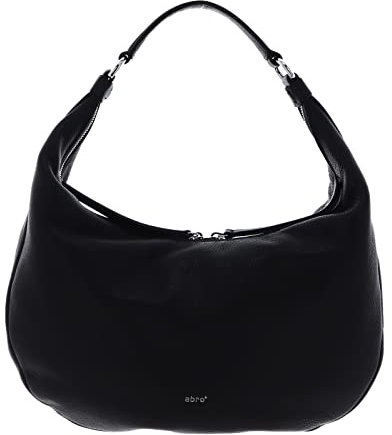 Abro Leather Dalia Hobo Bag Nana S Black/Nickel