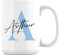 Getagift Personalised Marble Initial Mug with Name, Alphabet, 15oz Coffee Mug (White)