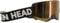 Broken Head Motocross Brille Struggler - MX Brille - Supermoto Goggle Mit Magnetischem Glas (Schwarz-Weiß, Gold Verspiegelt)