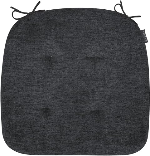 MAGMA ALFA Stuhlkissen/Sitzkissen für Indoor, Öko-Tex Siegel, Handwäsche, 1 Stück, 41x41cm, schwarz
