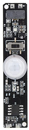 Uadme Modulo Sensore di Movimento a Infrarossi, ABS Rilevatori di Movimento con Batteria al Litio da 3,7 V per Lampada da Cucina, Supporta l'illuminazione Ritardata