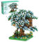 Sakura Arbre Maison Construire Bloc, 12880 Pièces Ensemble de Construction Cabane dans Les Arbres, Sakura Botanical Collection Building Set pour Adultes, Not Compatible with Lego