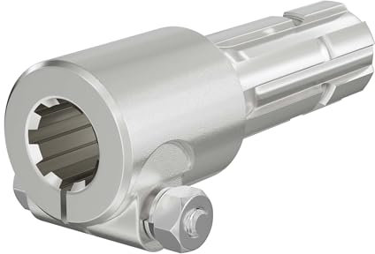 WilTec Toma de Fuerza, PTO 175 mm Casquillo Eje Estriado 8-32x38x6 Eje de Salida 1 3/4 6 Tractor