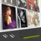LRANFOW Set di 10 supporti trasparenti per dischi in vinile da 10,2 cm, in acrilico, per esporre LP, CD, DVD, dischi in vinile, si illuminano di notte