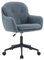 Wahson Modern Bürostuhl ergonomisch Drehstuhl mit Armlehnen, höhenverstellbarer Schreibtischstuhl mit Rollen für Arbeitszimmer/Schlafzimmer, Chenille, Blau