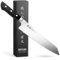 Kimura Kiritsuke Knife, [Made in Japan], 8 inch Professional Chef Knife, Ultra Sharp High Carbon Molybdenum Stainless Steel Kitchen Knives, Chefs Knife with Ergonomic Handle - Japanese Bunka Knife