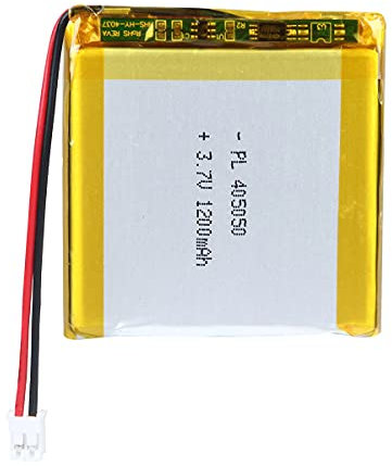 3.7V 1200mAh Battery 405050 Lithium Polymer Ion Rechargeable Li-ion Li-Po Battery with 2P PH 2.0mm Pitch Connector
