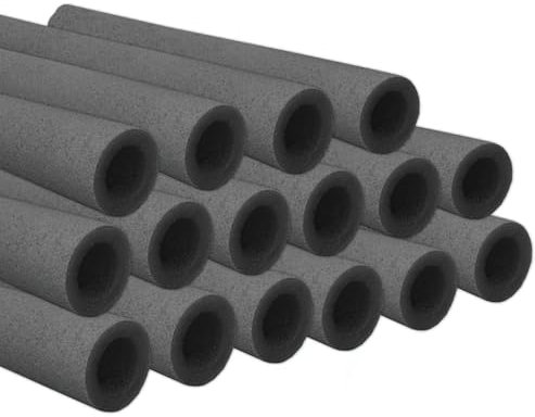 Baunsal® Schaumstoffrohre 16 x Ø 25/48 mm x 92 cm schwarz für Netzstangen des Trampolin Schaumstoffrohre Trampolin Stangenschutz Trampolin Schaumstoffrohre Schaumstoffrohr Trampolin Schaumstoff