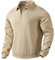MakingDa Collared Sweatshirt Men Long Sleeve Casual Smart Quarter Zip Polo Neck Jumpers Retro Jacquard Knitted Tops Regular Fit Winter Pullover Knitwear-Khaki-XL
