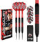 WINMAU Darts Joe Cullen Rockstar 20g Messing Darts-Set mit Dart Flüge und Dart-Schäften inkl. Punktekarte