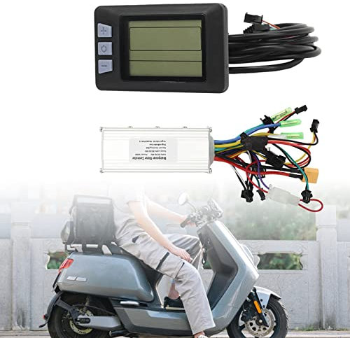 SUPYINI Bürstenloser Motor-Controller-Kit, Bürstenloser Controller-Kit für Elektrofahrräder mit Panel 36V 48V 500W